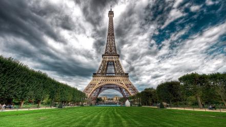 Eiffel tower hdr photography nature wallpaper