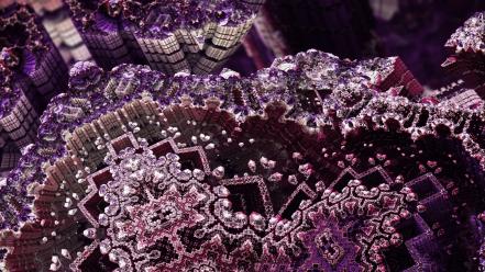 Abstract fractals purple wallpaper
