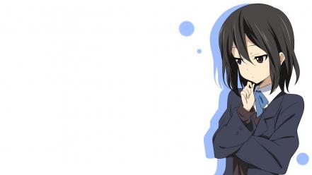 Background black hair kokoro connect inaba himeko wallpaper