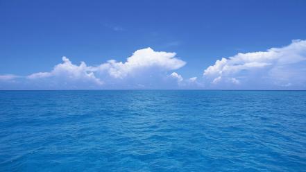 Blue ocean seascapes wallpaper