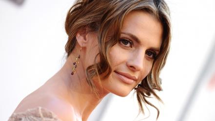 Brunettes women stana katic wallpaper