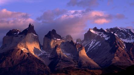 Chile mountains paine andes wallpaper