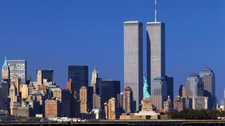 Cityscapes buildings world trade center new york city wallpaper