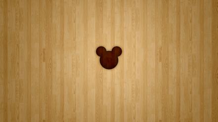 Disney company minimalistic wood wallpaper