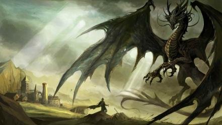 Fantasy video games dragons artwork diablo iii wallpaper