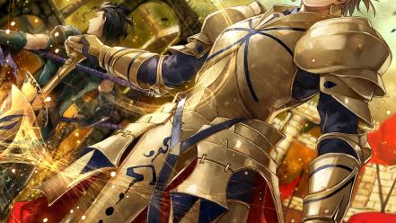 Gilgamesh anime boys fate/zero lancer (fate/zero) fate series wallpaper