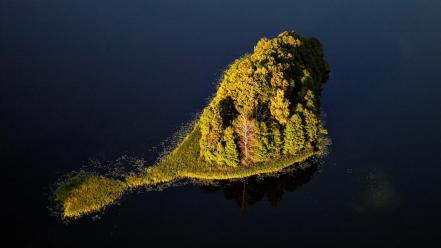 Lakes aerial photography baltic states view unseen wallpaper