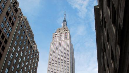 New york city manhattan empire state building wallpaper