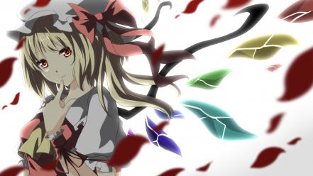 Vampires flandre scarlet simple background anime girls wallpaper