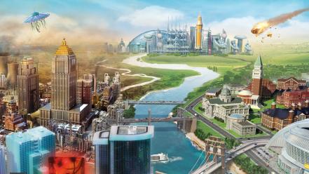 Video games simcity wallpaper