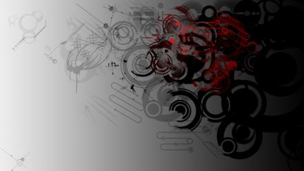 Abstract backgrounds red silver wallpaper