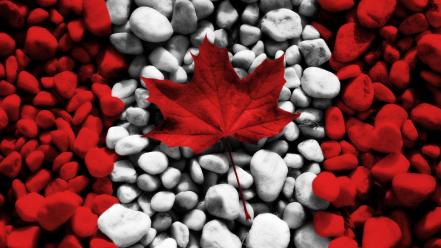 Canada canadian flag flags rocks wallpaper