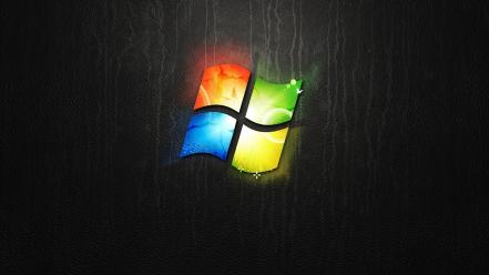 Microsoft windows backgrounds dark logos wallpaper