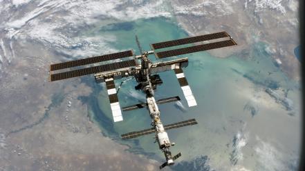 Earth international space station nasa astronauts astronomy wallpaper