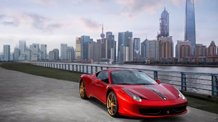 Ferrari 458 italia cars skylines wallpaper