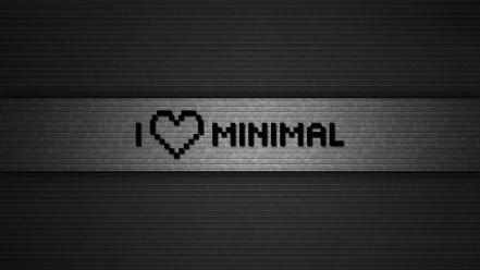 Love minimalistic text wallpaper