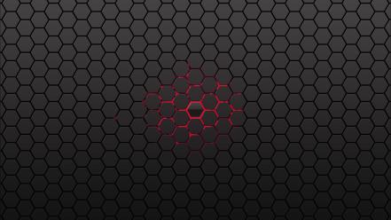 Abstract artwork hexagons honeycomb minimalistic wallpaper