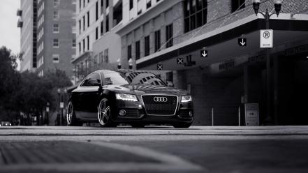 Audi s6 cars grayscale wallpaper