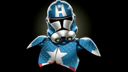 Captain america marvel comics star wars minimalistic stormtroopers wallpaper
