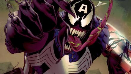 Captain america marvel comics venom villains wallpaper