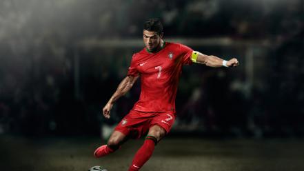 Cristiano ronaldo portugal balls captain football teams wallpaper