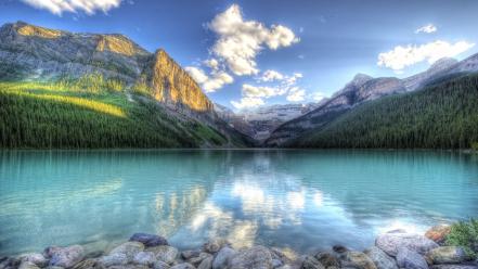 Hdr photography forests lakes land landscapes wallpaper