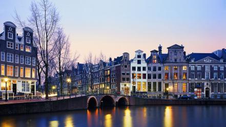 Holland the netherlands bridges cities cityscapes wallpaper