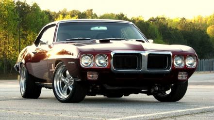 Pontiac firebird cars dark red muscle wallpaper