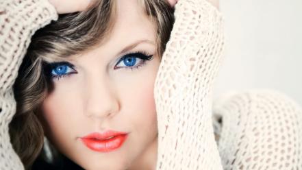 Taylor swift blondes blue eyes cardigan closeup wallpaper