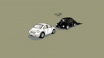 Am your father volkswagen beetle artwork cars wallpaper