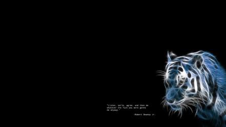 Black background quotes tigers wallpaper
