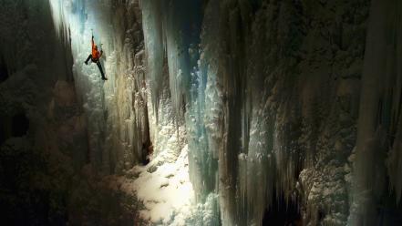 Ice climbers climbing events wallpaper