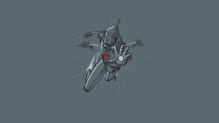 Iron man tin woodman artwork crossovers funny wallpaper