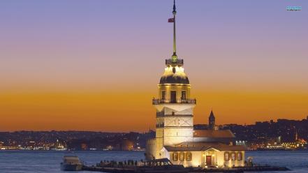 Turkey cityscapes kız kulesi tower wallpaper