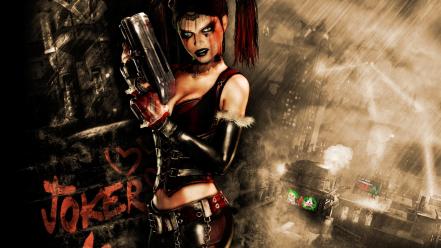 Batman harley quinn arkham asylum artwork wallpaper