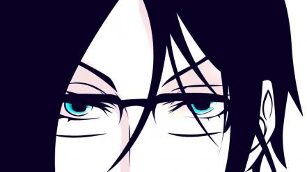 Black glasses anime wallpaper
