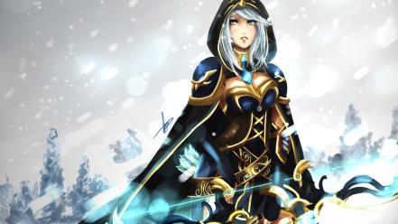 Fantasy art artwork ashe the frost archer wallpaper