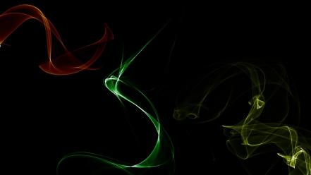 Green abstract red yellow colors background wallpaper
