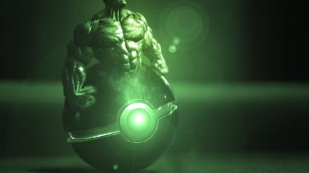Hulk (comic character) angry marvel avengers pokeball wallpaper