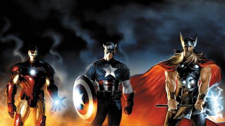 Iron man thor captain america the avengers wallpaper