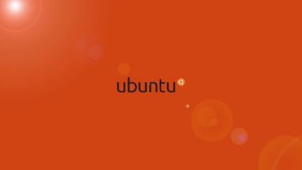 Orange ubuntu wallpaper