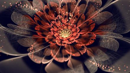 Abstract flowers fractals wallpaper