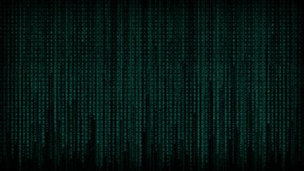 Green matrix code wallpaper
