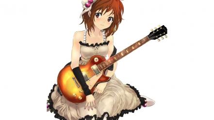 K-on! brown eyes hirasawa yui short hair wallpaper