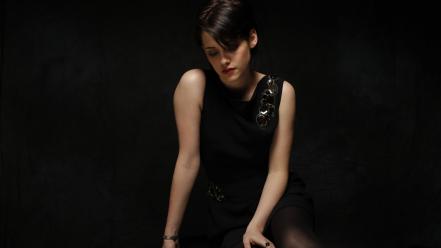 Kristen stewart dress stockings actress celebrity black wallpaper