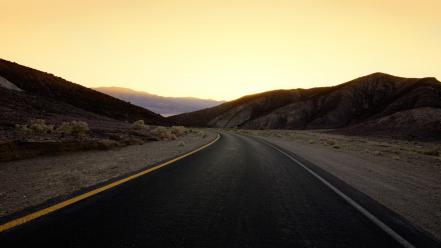 Landscapes usa california roads death valley wallpaper