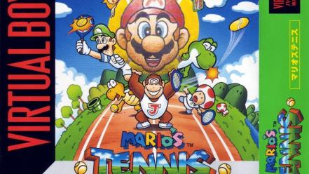 Nintendo mario tennis virtual boy box art wallpaper