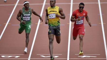 Sports running track usain bolt olympics 2012 wallpaper