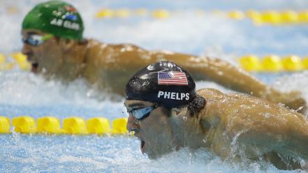 Sports swimming michael phelps olympics 2012 wallpaper