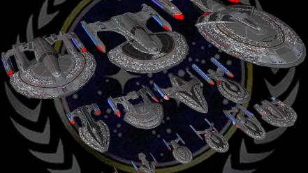 Star trek federation spaceships wallpaper